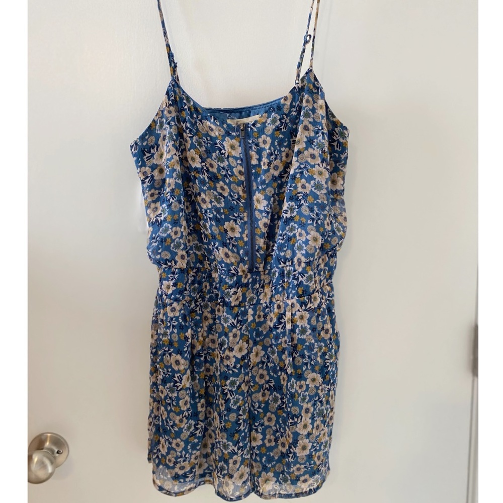 Blue floral Romper